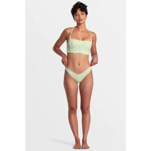 NWT RVCA Confetti V Medium Cut French Bikini Bottoms Women’s Size S/8